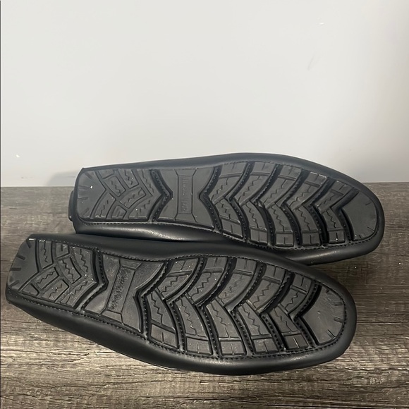 Bruno Marc Black Leather Loafers - Picture 8 of 8